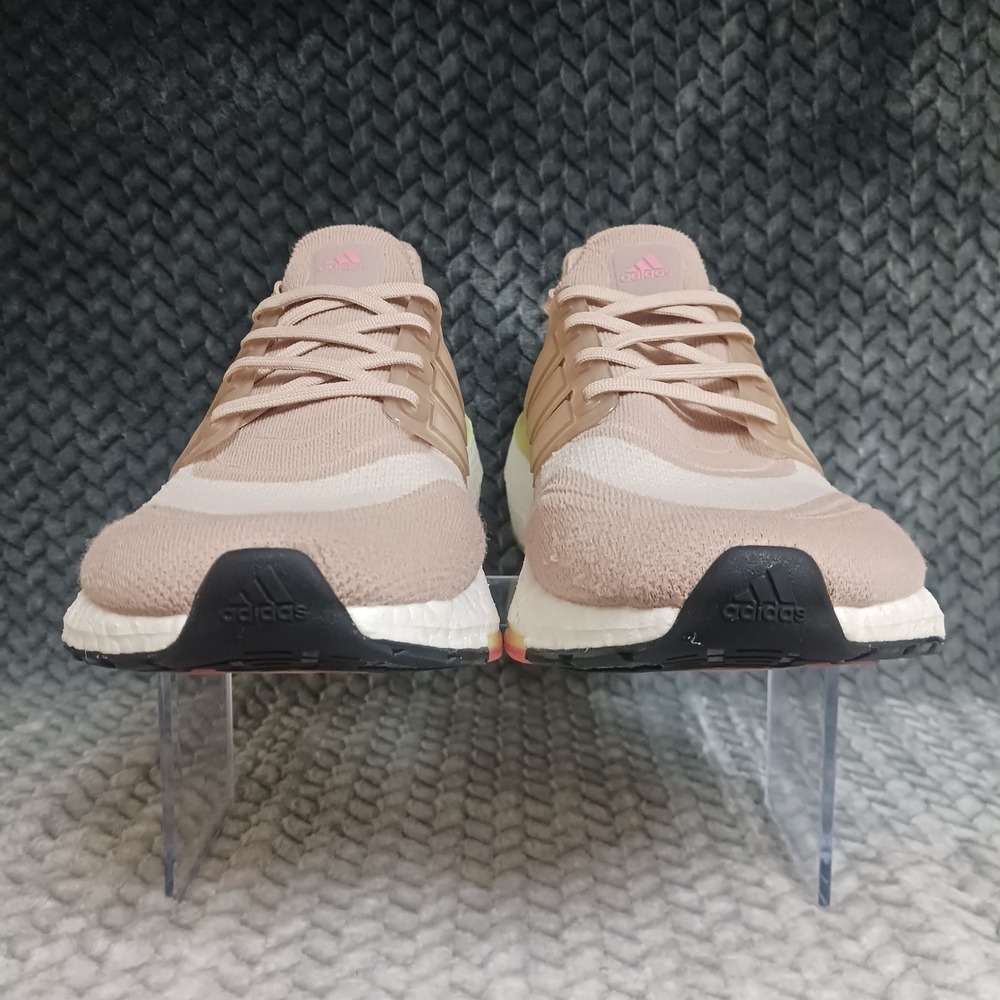 Adidas UltraBoost 21 Women's Athletic Running Shoes Pink Beige White Size 11 - Picture 4 of 15